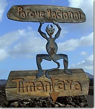 Einfahrt zum Nationalpark Timanfaya