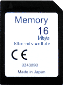 MMC - Memory-Card 16 MB