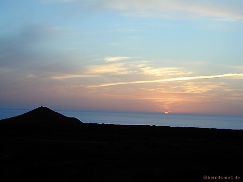 Lanzarote, Sonnenuntergang Feuerberge