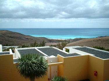 Blick zum strand vom Caleta del Sol