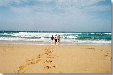 Spaß am Strand von Cofete