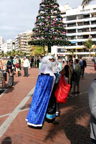 Promenade - Las Canteras Strand - Weihnachtmann