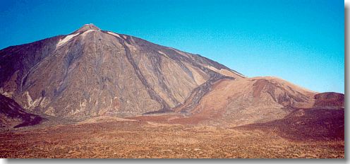 Der Teide und das Hochland vom Guajara aus.