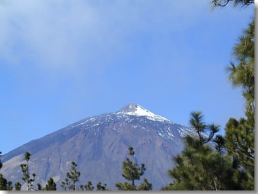 Teide im März 2002 mit Schnee